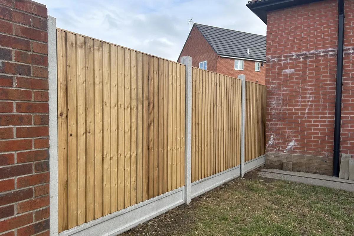 Professional fence installation at a Barnsley home